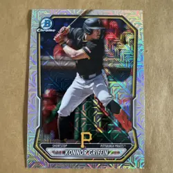 2026 Bowman Chrome Konner Griffin Mojo Refractor Pittsburgh Pirates BCP-92 (RC) - Image 1