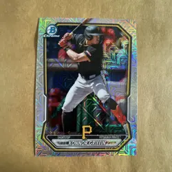 2026 Bowman Chrome Konner Griffin Mojo Refractor Pittsburgh Pirates BCP-92 (RC) - Image 3