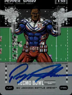 2026 Bo Jackson Battle Arena Tecmo Bowl Pepper Spray Insp. Ink Battlefoil #PJA7 - Image 1