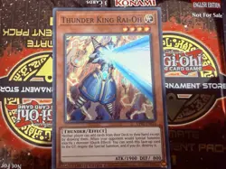 Thunder King Rai-oh UP01-EN016 Super Rare Limited Edition Alternative Art NM - Image 1