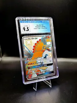 ✅ Graded 9.5 ✅ Ho-Oh GX Holo Hidden Fates Shiny Vault Pokemon TCG Card SV50 - Image 1