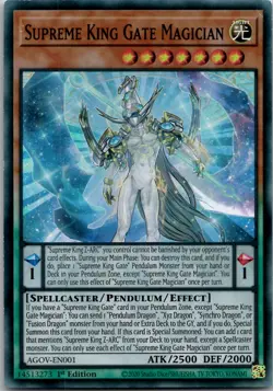 Yu-Gi-Oh! | Supreme King Gate Magician | AGOV-EN001 | Super Rare | NM - Image 1