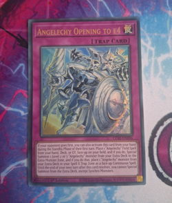 Yu-Gi-Oh! Angelechy Opening to E4 CORI-EN096 Chaos Origins Ultra Rare 1st Ed - Image 1