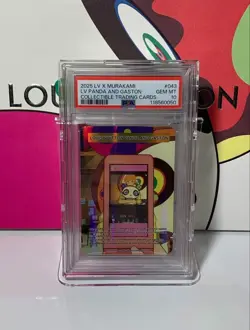 LOUIS VUITTON x Murakami PSA 10 2025 Panda & Gaston Trading Card Used - Image 1