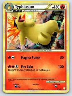 Typhlosion - 32/123 (Cracked Ice Holo) Holo Rare Deck Exclusives 032/123 MP - Image 1