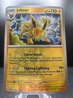 Jolteon 029/131 Prismatic Evolutions Pokemon Reverse Holo Near Mint - Image 1
