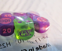 Pokemon Prismatic Purple Dice and Green Translucent Damage Counter Ex - Image 3