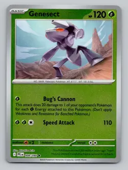 Genesect 008/094 Rare Phantasmal Flames Pokemon Reverse Holo Near Mint - Image 1