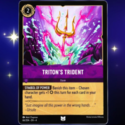 Triton's Trident Item Card - Uncommon - Disney Lorcana Ursula's Return #66/204 - Image 1