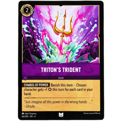 Triton's Trident Item Card - Uncommon - Disney Lorcana Ursula's Return #66/204 - Image 2