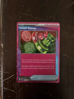 The Pokemon Company Unfair Stamp 165/167 SV06 Twilight Masquerade ACE SPEC RH - Image 1
