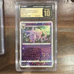 Espeon 05/14 Stars Holo CGC Pristine 10 Pokemon 2025 Chinese Gem Pack Vol.2 - Image 1
