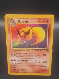 Flareon 19/64 Jungle Regular Non Holo Unlimited Rare 1999 WOTC Pokemon TCG - Image 2