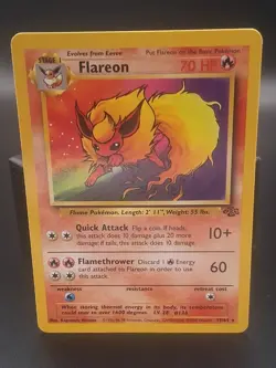 Flareon 19/64 Jungle Regular Non Holo Unlimited Rare 1999 WOTC Pokemon TCG - Image 3