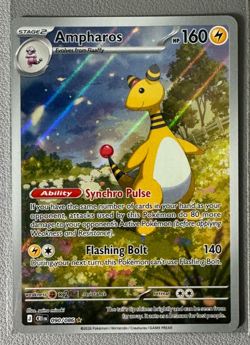 Pokemon Ampharos 090/086 Illustration Rare Chaos Rising Full Art Holo ENGLISH - Image 1