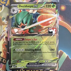 Decidueye Ex Holo Prize Pack Series 9 Promo Pokemon Card NM/LP 012/088 POR - Image 1