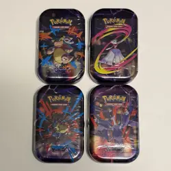 Pokemon 2025 Mega Heroes Mini Tin Lot of 4 Tins | New & Sealed w/ Stickers! - Image 1