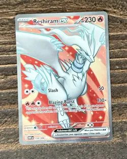 Pokemon Reshiram ex Ultra Rare 158/086 WHT SV: White Flare NM - Image 1