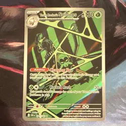 Pokemon TCG Team Rocket's Spidops 187/182 Destined Rivals Illustration Rare NM - Image 1