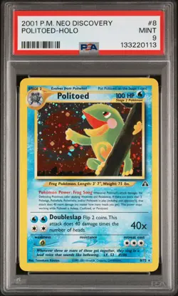2001 POKEMON NEO DISCOVERY #8 POLITOED-HOLO PSA 9 - Image 1