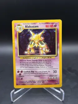 Pokemon TCG Alakazam Base Set 1/102 Holo 1999-2000 Wizards Base Set Copyright... - Image 1
