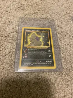 Pokemon TCG Shining Tyranitar Neo Destiny Holo Card 113/105 - Image 1