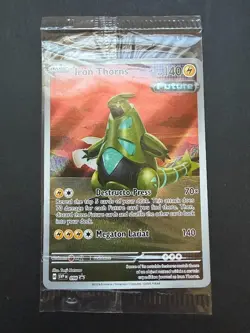 Pokemon Card Iron Thorns 098 Black Star Promo Sealed - Image 1