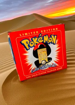 NIB-23K Gold Plated Charizard Pokemon Card 1999 Burger King Promo - Image 5