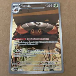 Pokemon TCG Crustle 186/182 Destined Rivals Holo Card Illustration Rare - Image 1