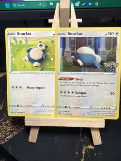 Crown Zenith Snorlax 109/159 Rare Pokemon & Pokemon Go 055/077 Holo Snorlax - Image 1