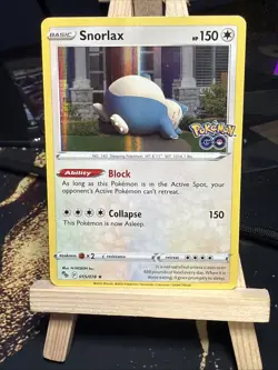 Crown Zenith Snorlax 109/159 Rare Pokemon & Pokemon Go 055/077 Holo Snorlax - Image 3