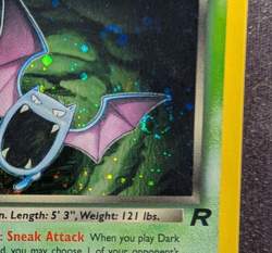 Dark Golbat - 7/82 Holo Rare - Team Rocket (Pokemon) NM #1 SWIRL - Image 2