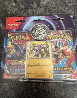 New Pokemon Mega Evolution & Phantasmal Flames 2-Pack Blister Sealed - Raikou - Image 1