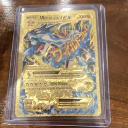 Pokemon Mega Charizard EX Gold Metal Promo Card Sv: Scarlet & Violet 69/106 230… - Image 1