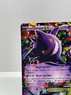 Damaged 2014 Pokemon XY Phantom Forces Gengar EX 34/119 Ultra Rare Holo - Image 4