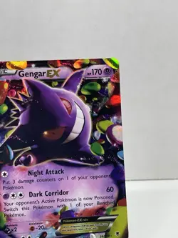 Damaged 2014 Pokemon XY Phantom Forces Gengar EX 34/119 Ultra Rare Holo - Image 5