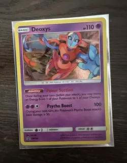 Deoxys SM164 Sun and Moon Black Star Promo Holo SWIRL - Image 1