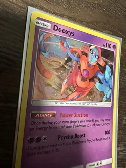 Deoxys SM164 Sun and Moon Black Star Promo Holo SWIRL - Image 2