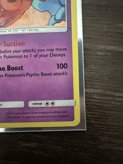 Deoxys SM164 Sun and Moon Black Star Promo Holo SWIRL - Image 4
