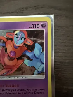 Deoxys SM164 Sun and Moon Black Star Promo Holo SWIRL - Image 5