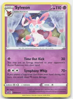 Sylveon SWSH211 Cosmo Swirl Holo Promo Sword & Shield Promo Heavily Played - Image 1