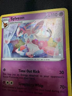 Sylveon SWSH211 Cosmo Swirl Holo Promo Sword & Shield Promo Heavily Played - Image 3