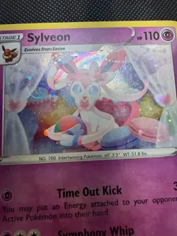 Sylveon SWSH211 Cosmo Swirl Holo Promo Sword & Shield Promo Heavily Played - Image 4