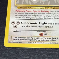 Dragonite #5 Pokemon TCG First Movie Black Star Promo Card Moderately Played MP- - Image 5