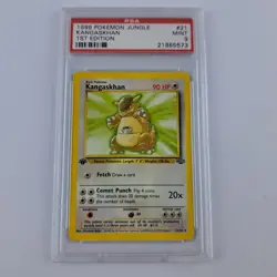 1999 Pokemon Jungle 1st Edition Kangaskhan Non Holo 21/64 PSA 9 MINT - Image 1