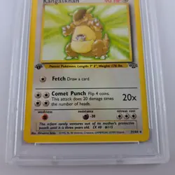 1999 Pokemon Jungle 1st Edition Kangaskhan Non Holo 21/64 PSA 9 MINT - Image 3