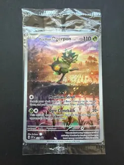 Pokemon Card Teal Mask Ogerpon 123 Black Star Promo Sealed - Image 1
