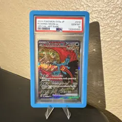 Pokemon TCG Roaring Moon ex 218/187 SV8a Terastal Fest SAR Holo JP PSA 10 - Image 1
