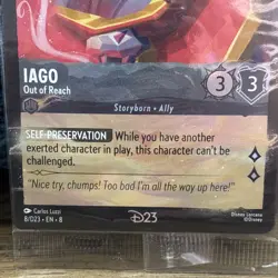 D23 Exclusive Lorcana Cards 2025 And 2026 Mad Hatter & Iago - Image 4