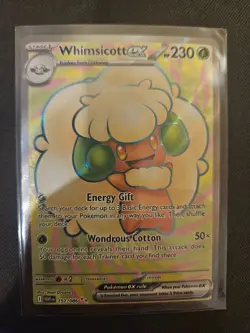 Pokemon Card Whimsicott EX 157/086 White Flare - Near Mint - Image 1